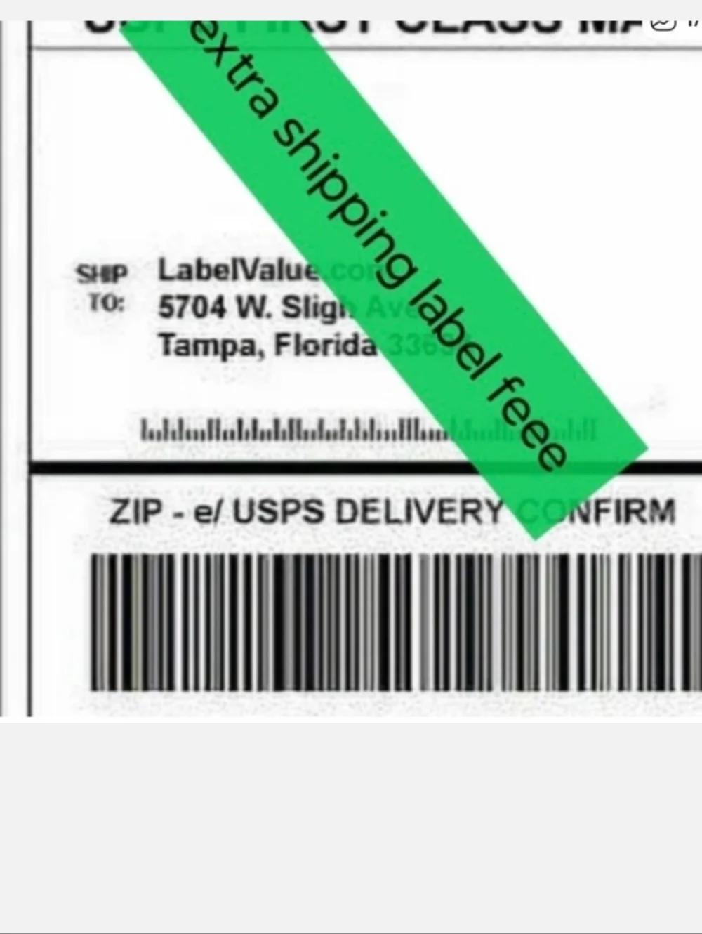 EXTRA SHIPPING LABEL FOR PACKAGES OVER 5 POUNDS - Picture 4 of 5